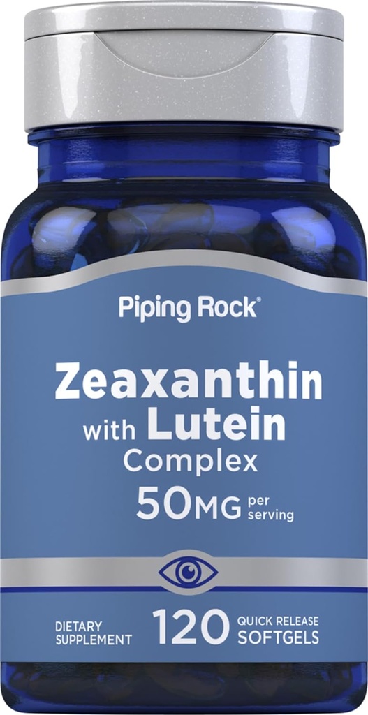 Piping Rock Zeaxanthin Plus Lutein 50 mg 