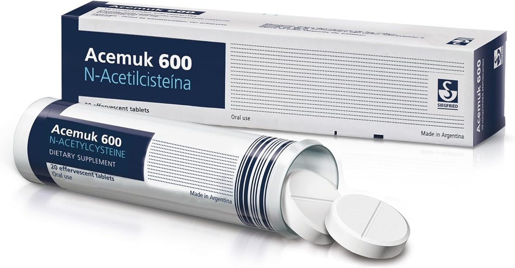 N-Acetylcysteine (NAC) 600mg - Supports Respiratory Health, Immune Function, Liver & Kidney Detox - Potent Antioxidant, Easy to Absorb - 20 Tablets (1-Pack)