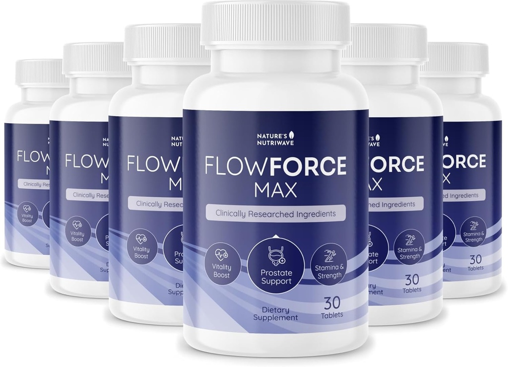 FlowForceMax Suplimentul de suport pentru plante naturale - Formula naturala pe bază de plante cu fierăstrău Palmetto Extract 