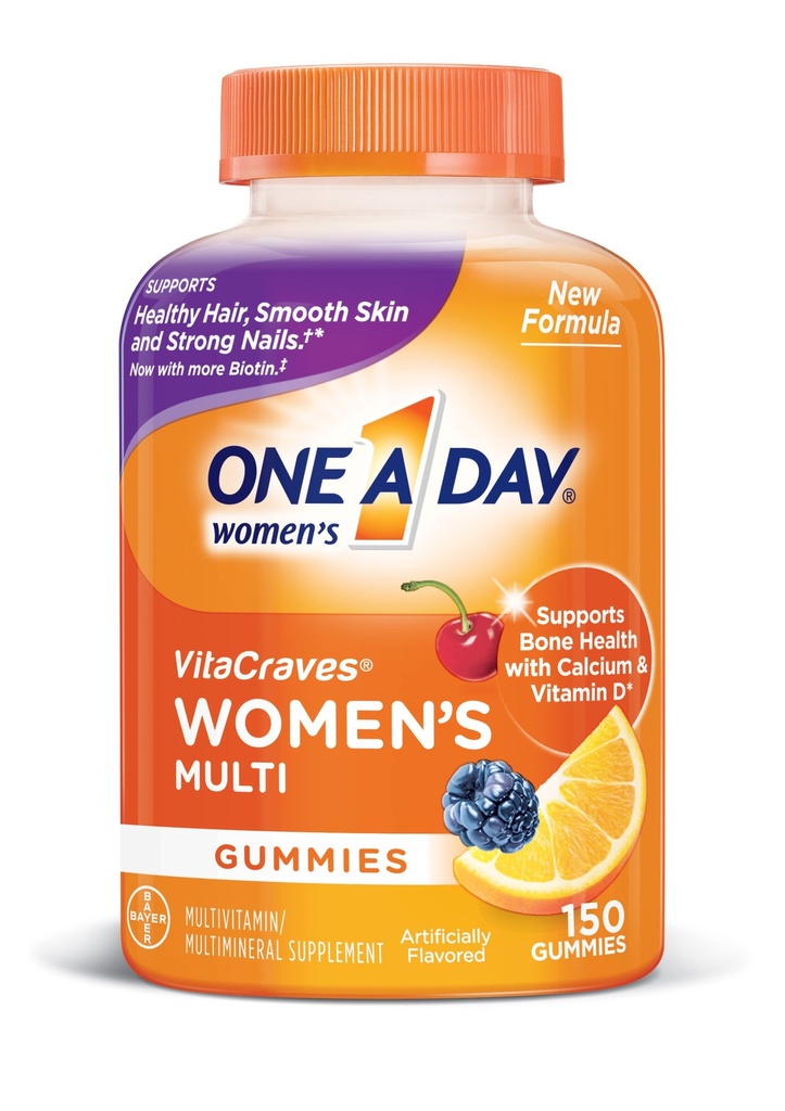 O zi A Femeile Multivitamine, Supliment cu vitaminele A, C, E, B1, B2, B6, B12, Biotina, Calciu și Vitamina D, 150 conta