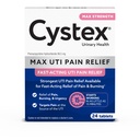 Comprimatele de eliberare a durerii Cystex- Maximum-Forngth UTI - 99,5 mg Fenazopiridină HCl pentru ameliorarea rapidă a Arderii & Bladder Discomfort - 24-Count