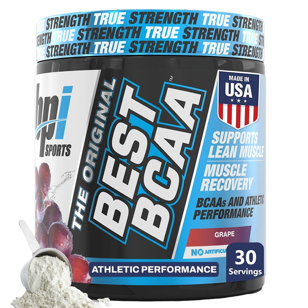 BPI Sporturi Cel mai bun BCAA Powder - Suport de recuperare a mușchilor - Lanț ramificat Aminoacidi 
