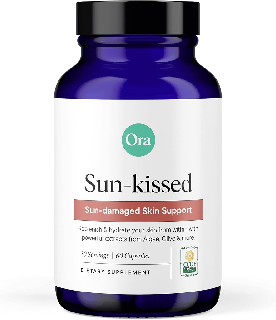 Ora Organic Skin Health Supplement - Sun Daune Support - Promovează de apărare naturală a pielii 