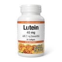 Factori naturali, Lutein 40 mg, Suport antioxidant pentru ochi sanatosi si piele cu Zeaxantină, 60 Softgels