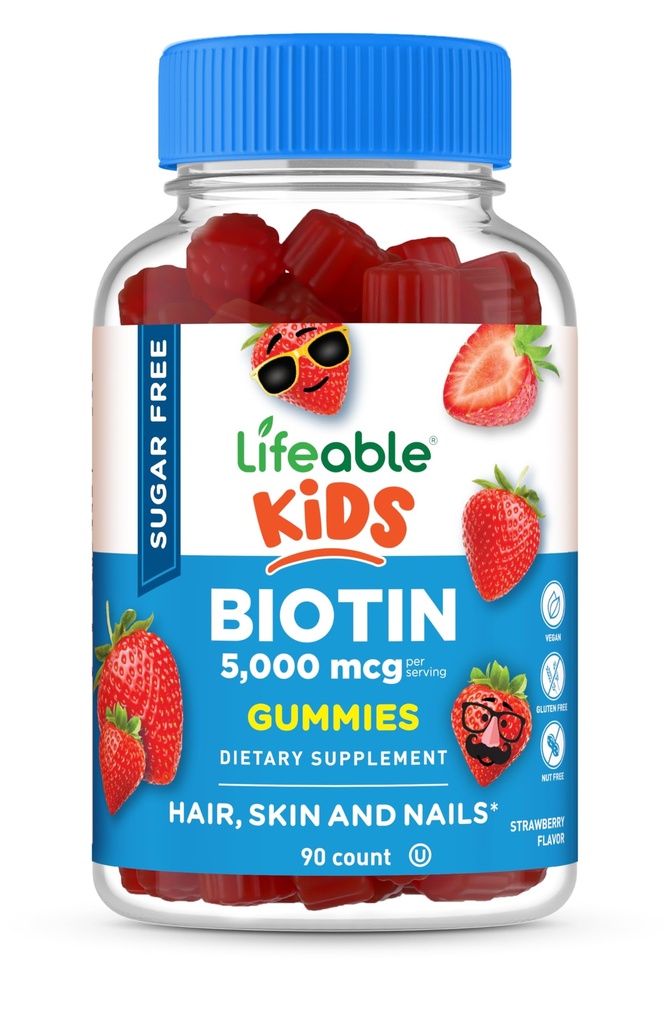 Sugar Gratuit Copii Biotin Gummies 