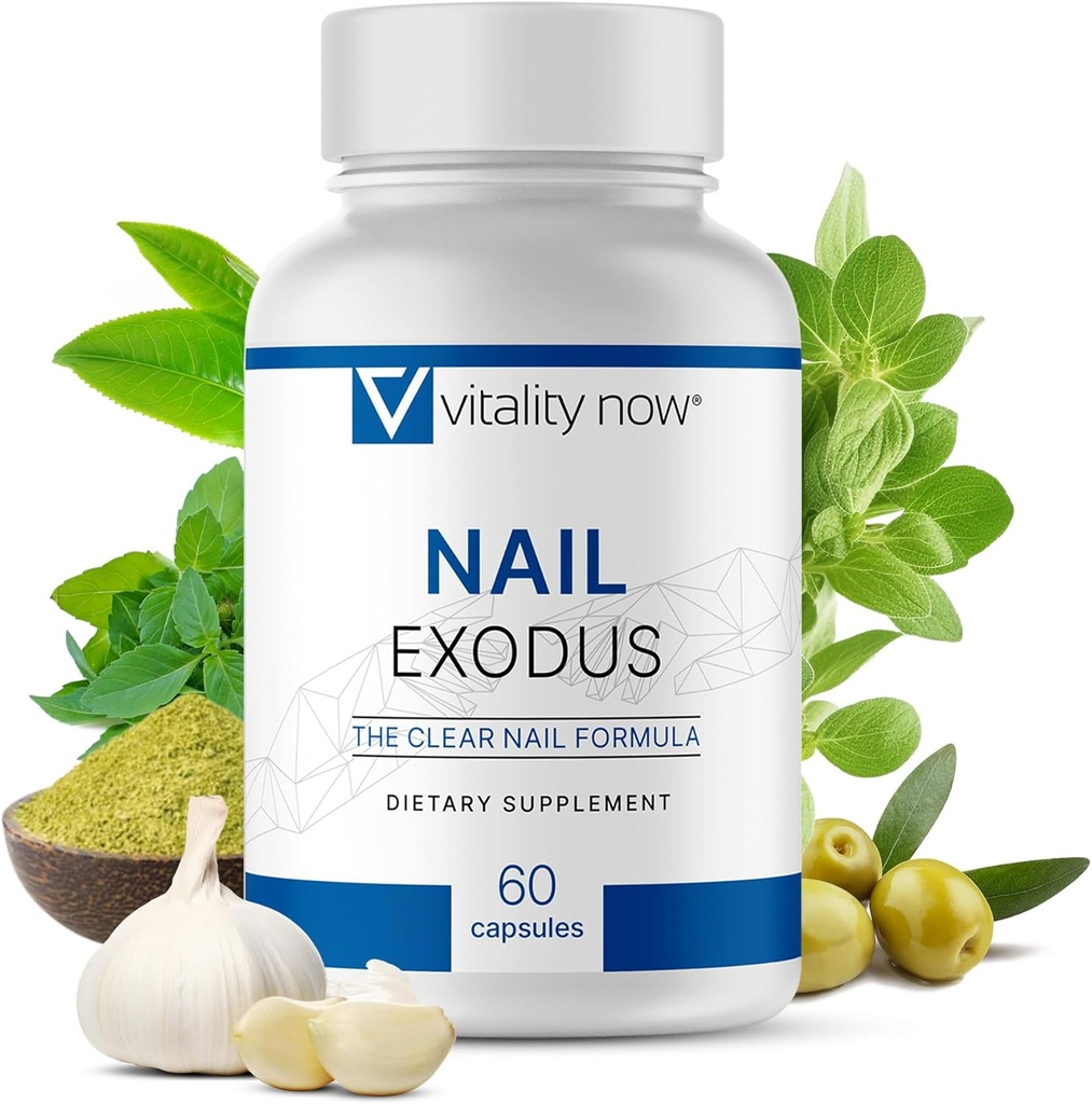Exodul unghiilor - Vitalitate unghii sănătoase - Formula premium pentru picioare mai sănătoase - 60 capsule