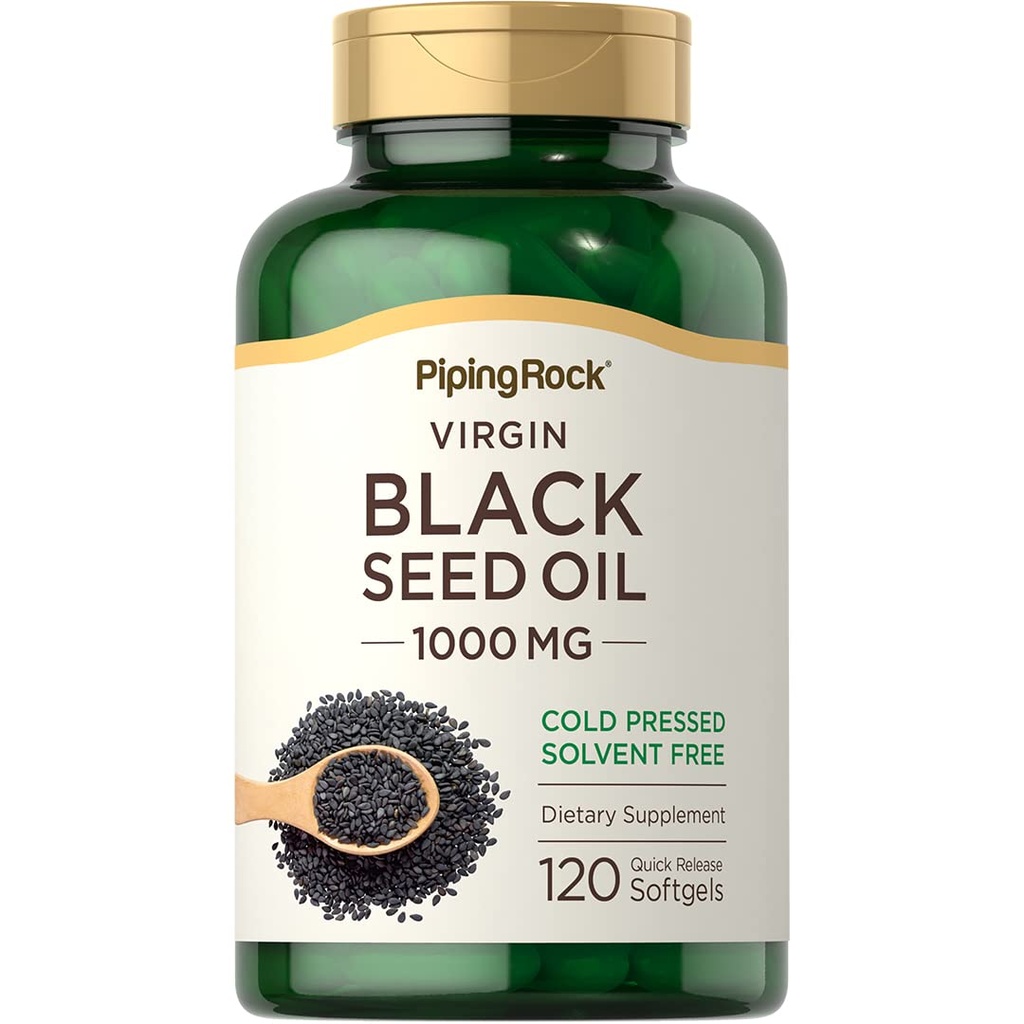 Piping Rock Black Seed Seed Oil Softgel Capsulele 