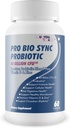 Pro Bio Sync Probiotic 40 Miliarde CFU - Premium Probiotic Supliment cu suport imunitar - Ajutor pentru îmbunătățirea microbiom Gut - Beneficii multiple de sănătate - Suport Digestion, Cellular Health, Circadian Rhythm