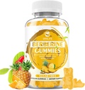 Berberine Gummie cu Ceylon Scorțișoară 1500 mg mare Potenta Berberina HCL Supliment pentru Immun și suport metabolic, Zahăr gratuit, Ananas Flavor - 60 Conte