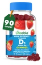 Vitamina D 5000 UI fără zahăr, care poate fi salvată - Suplimentul Gummy cu aroma naturală de mare gust - Gluten Free Vegetarian fără OMG-uri - pentru suport imun şi sănătate osoasă - pentru adulţi - 90 gume