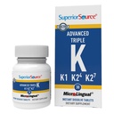 Superioară sursă avansată Triple K - Bone Health & Concentration Supplement - Imunity Support Formula cu vitamine K1 & K2 - Vitamina SIDA Absorbție de calciu - 30 comprimate de dizolvare instantanee