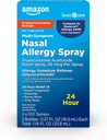 Amazon Basic Care Multi-Symptom Triamcinolone Acetonide Nasal Alergia Spray, 55 mcg, 0.57 fl oz (Pachet de 2)