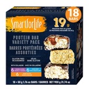 Inteligent pentru viață - Proteină ridicată, Sugar Bar Pack Variety, Gluten Caramel Almond gratuit, Ciocolată și unt de arahide batoane de schimb de masă funcționează cu Cookie Diet Non-GMO 18ct