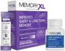 Supliment de suport comun OmegaXL, pentru ajutor - Suport muscular natural, ulei Mussel cu vârf verde, 60 Conte & MemoryXL, Magneziu L-Treonat: Suplimentul cerebral pentru memorie & Focus 30 Pack fără aromă