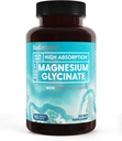 BioEmblem Magneziu Glicinat cu zinc - 300 mg Supliment de magneziu Chelated - mare absorbţie Vegan non-GMO 2-in-1 Complex - Suport imun, Muşchi, Nervi - 90 capsule