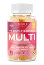 Vitamine SUKU - Femei complete Multi - cu Boron, Vitamina K2, B12, A și mai mult pentru femei Sănătate - Ușor de mestecat - non OMG, Gluten Sugar Free - Ananas & Peach Gummy Vitamine aroma, 60 Conte