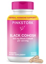 Pink Stork Black Cohosh Suplimente pentru femei - 540 mg Pure Black Cohosh pentru Perimenopauza, Menopause Support- 30 Capsule