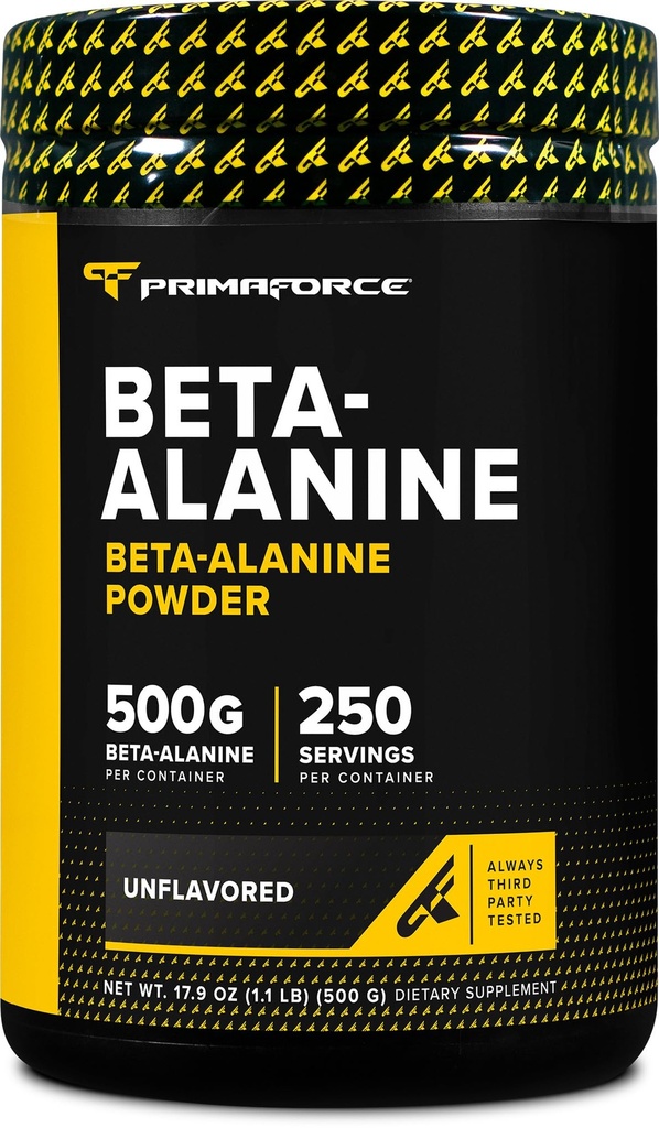 Primaforce Beta Alanine Powder 500 Grams (1.1lbs) Nearomate - Pre Workout și supliment de antrenament post