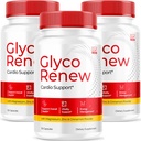 (3 Pack) Glyco Renew - Glyco Renew Blood Support, GlycoRenew Blood Support, Glyco Renew Blood Support Pastile, Ripped Glyco Renew Blood Support, Glyco Renew Pastile, Glyco Rewe Supplement, 90 Capsule