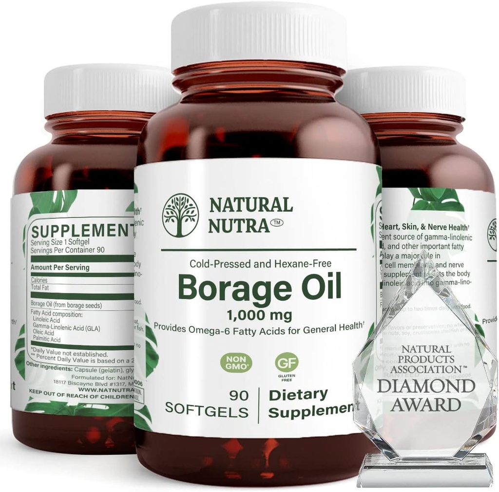 Suplimentul natural de ulei de Borage 