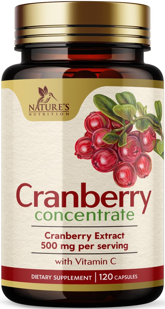 Pastile de cranberry Suplimentul 25.000 mg - Cranberry proaspete echivalent cu vitamina C & E - Tract urinar Health Support, Sugar Free Formula, Extract de praf de fructe - non-GMO, îmbuteliat în Statele Unite ale Americii - 120 capsule