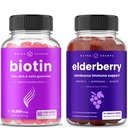 NutraChamps Biotin Gummies și Elderberry Gummies Bundle