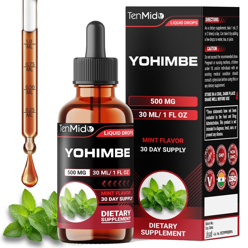 Yohimbe Suplimente pentru bărbaţi şi femei - Yohimbine 10mg picături lichide 