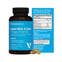 Putere mare, ulei de pește Super EPA / DHA 750mg de Omega-3 Essential acidi grasi 