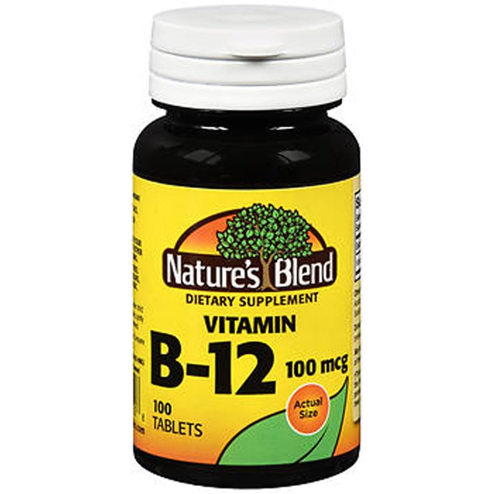 Blend Vitamina B12 100 mcg comprimate - 100 ct, ambalaj cu 2 comprimate
