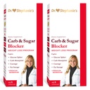 Dr. Stephanie's Mealtime Carb & Sugar Blocker - Reduceti carbohidratii si zaharurile, Stimulant-Free (2 Pack)