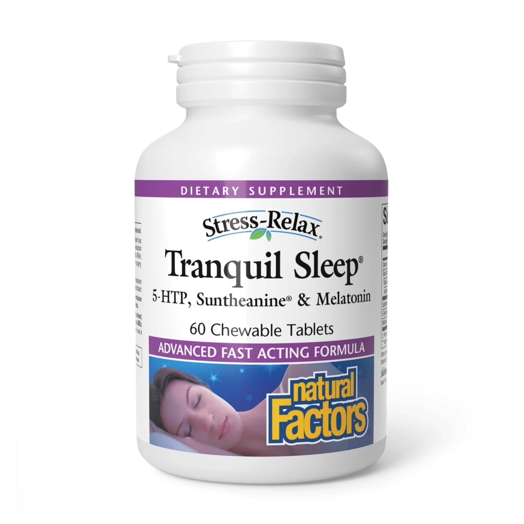 Factori naturali - Stres-Relaxa Tranquil somn - 60 comprimate masticabile