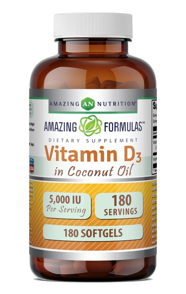 Formule uimitoare Vitamina D3 cu supliment de ulei de cocos 