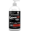 Finest For Pets Wild Alaskan Salmon Oil for Dogs & Cats - Omega 3 Fish Oil with Pollock & Salmon for Sensibile Skin & Coat Health. EPA & DHA Ease mâncărime, susține comun, Imun & Heart Health (32oz)