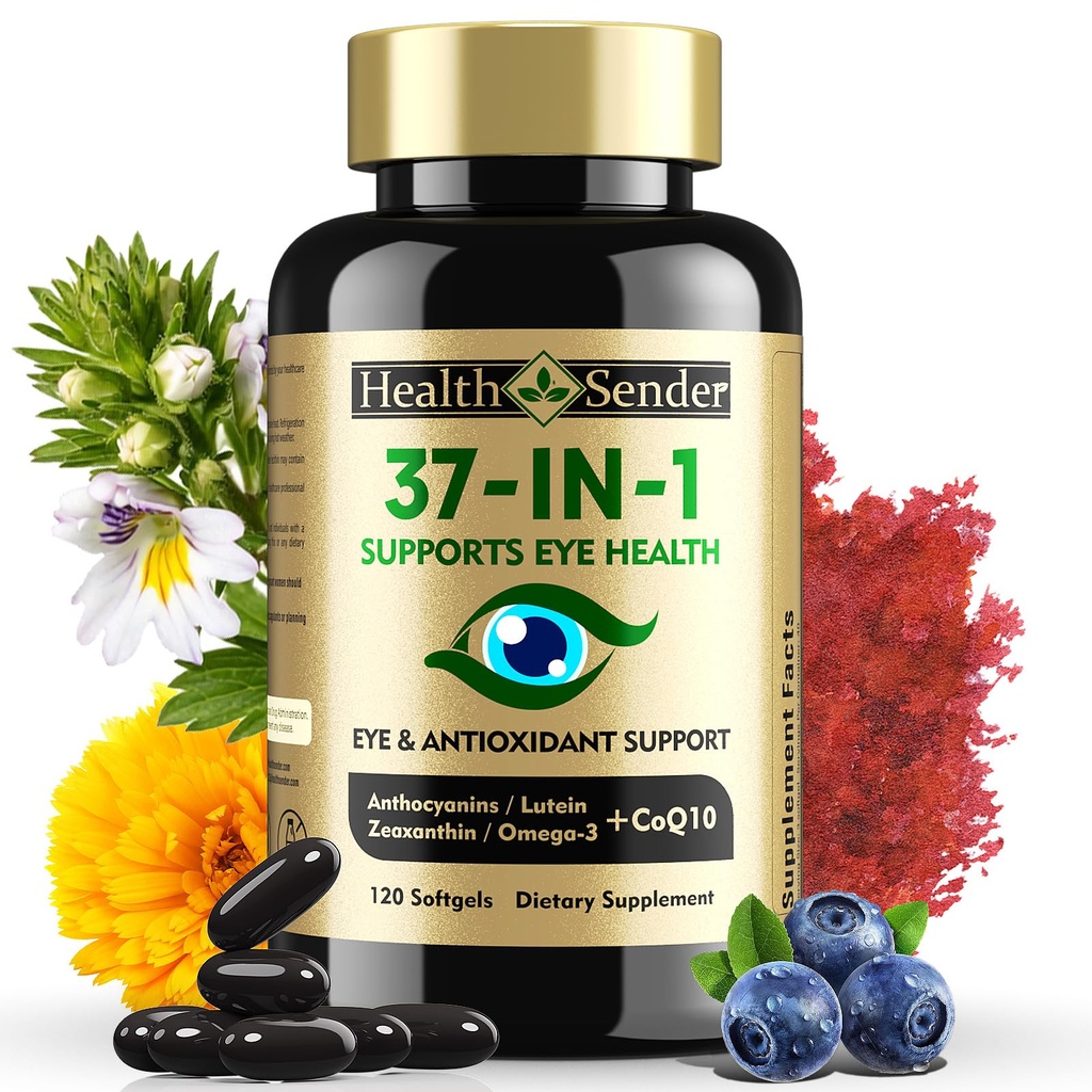 37 în 1 Vitamine ochi cu Lutein și Supliment Zeaxanthin 