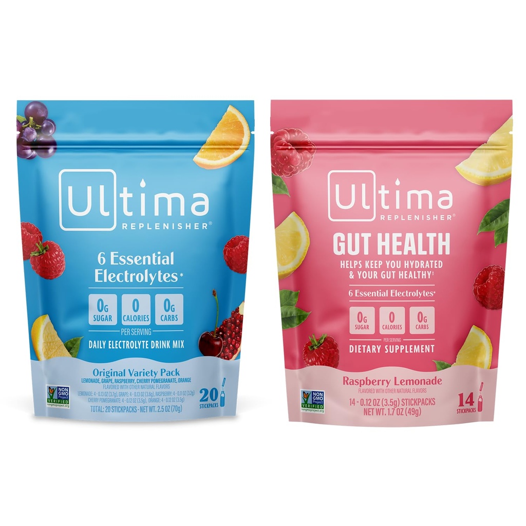 Ultima Replenisher Electrolyte Powder Drink Mix Bundle 