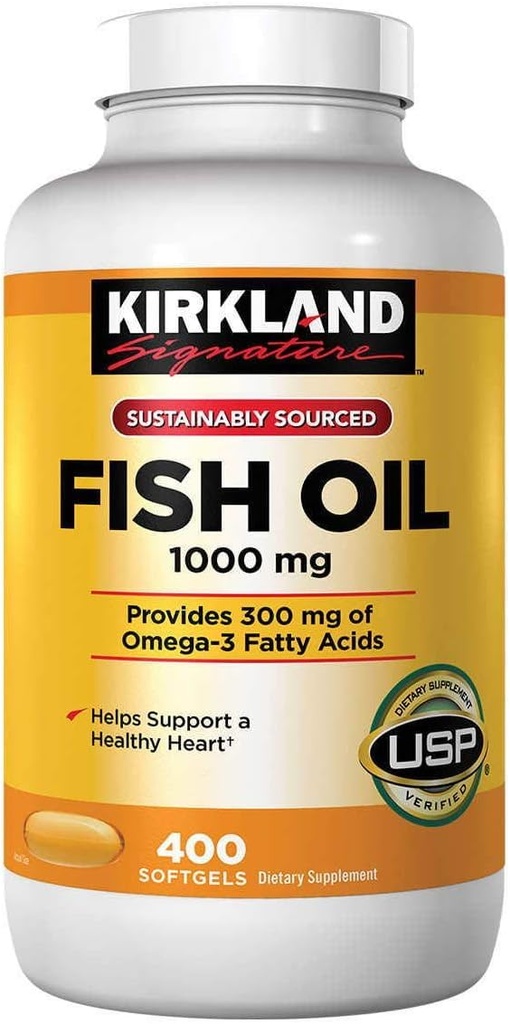 Omega-3 Concentrat de ulei de pește 1000 Mg., 400 Softgels