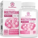Multivitamine lipozomale pentru femei 1400MG - Femei Zilnic Multi Vitamine Suplimente cu Fier, Vitamina A, C, D, E și B Complex pentru Sănătate Imunală, Hair & Skin Support pentru Femei 18+,60 Capsule Vegan