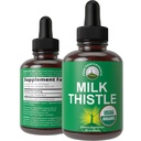 USDA Organic Milk Thistle Extract Vegan lichid picături. Dezintoxicare de ficat Suplimentul Herbal. Zero zahăr, mare pentru Digestion și o curata. Pure organice de lapte Thistle Tincture Suplimente pentru femei și bărbați