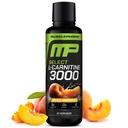Muşchi Pharm L-Carnitina 3000, Ultimate lichid L Carnitina Supliment pentru înaltă performanţă, Suportă Metabolism, Hidratare & Energie, Zero Zahăr, Calorii mici, Peach Nectarine Aromă, 32 Serviri