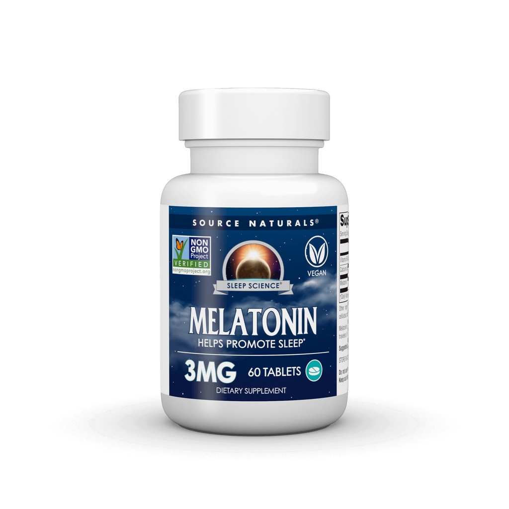 Sursa Naturals Sleep Science Melatonin* - 3 mg, 60 Time Released Tablets