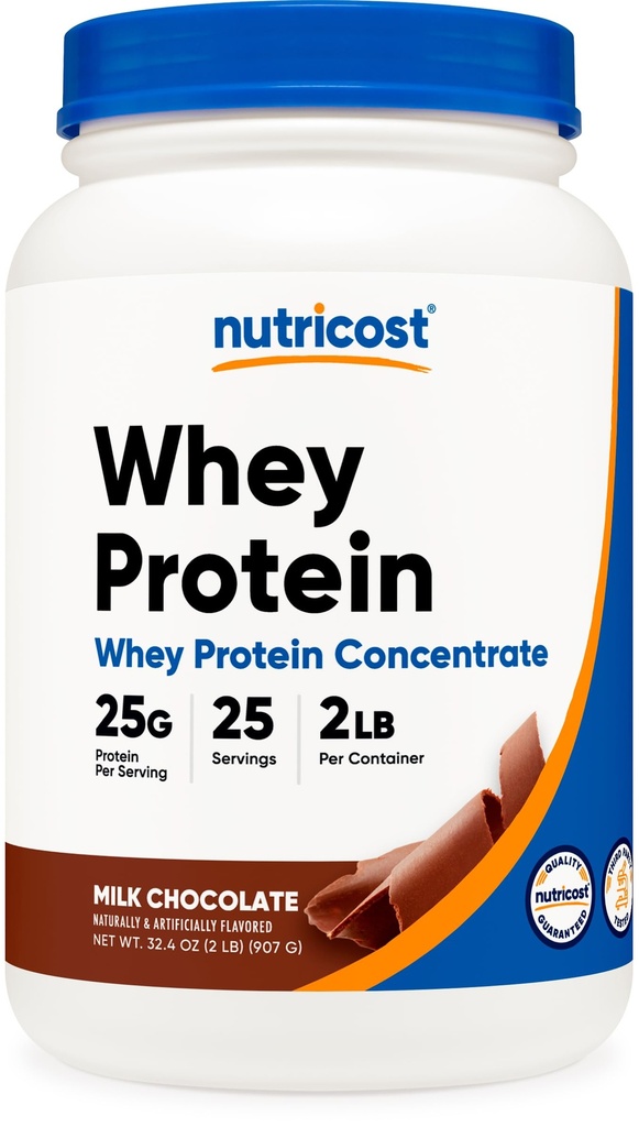 Concentrat proteic de Nutricost Whey (Chocolat) 2LBS - Gluten Free & Non-GMO