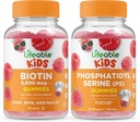 Biotina de viață Copii + Fosfatidilserină (PS) Copii, Gume Bundle - mare Tasting, Supliment de vitamine, Gluten gratuit, OMG-uri gratuit, Guma de mestecat