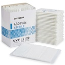 McKesson Sterile Abdominal- ABD Pads 20, Post Op, 5 x 9 in, 20 Pack