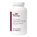 Avantaj baritric Citrat de calciu nemuls - pentru pacienţii cu chirurgie bariatrică - 600 mg calciu per servire cu vitamina D3 - Suplimente minerale - 180 comprimate