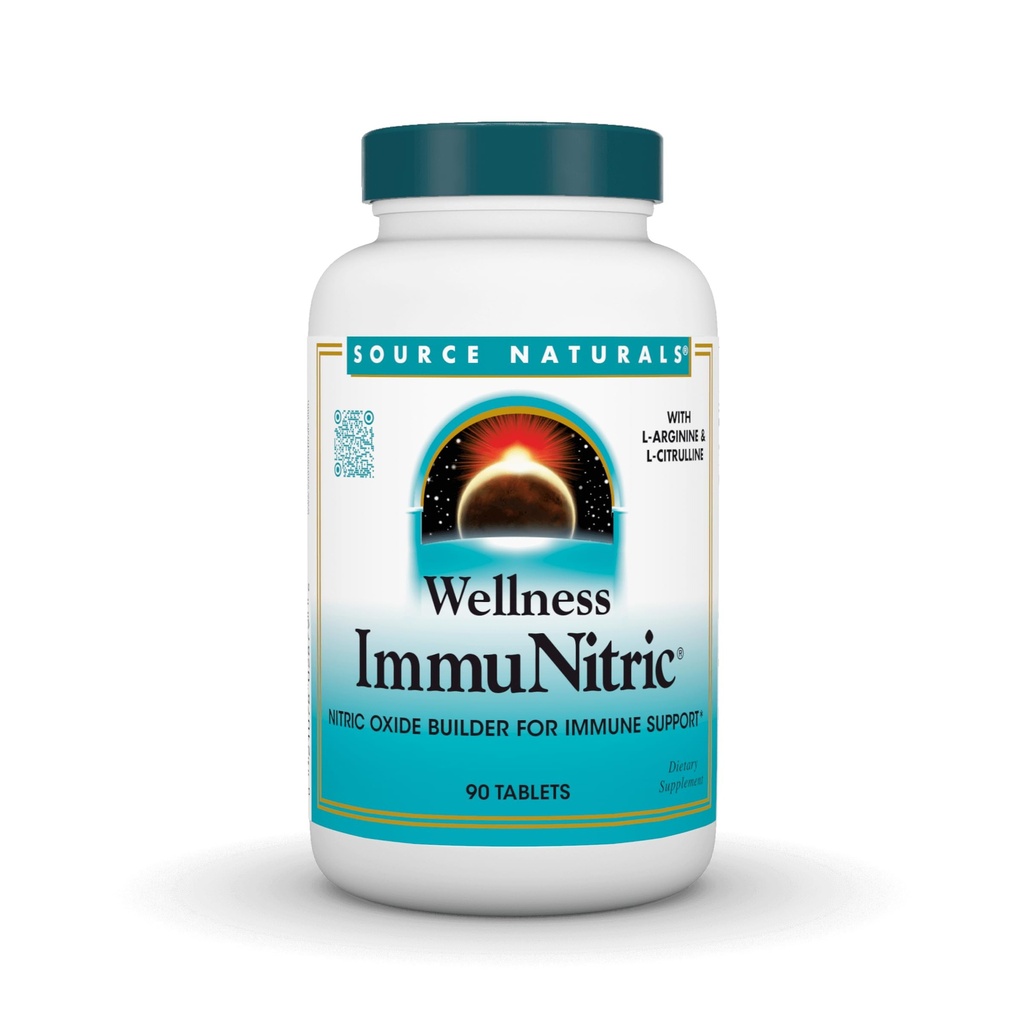Sursa Naturals Wellness Immunitric, Nitricoxid Builder for Immune System Support* - 90 Tablets