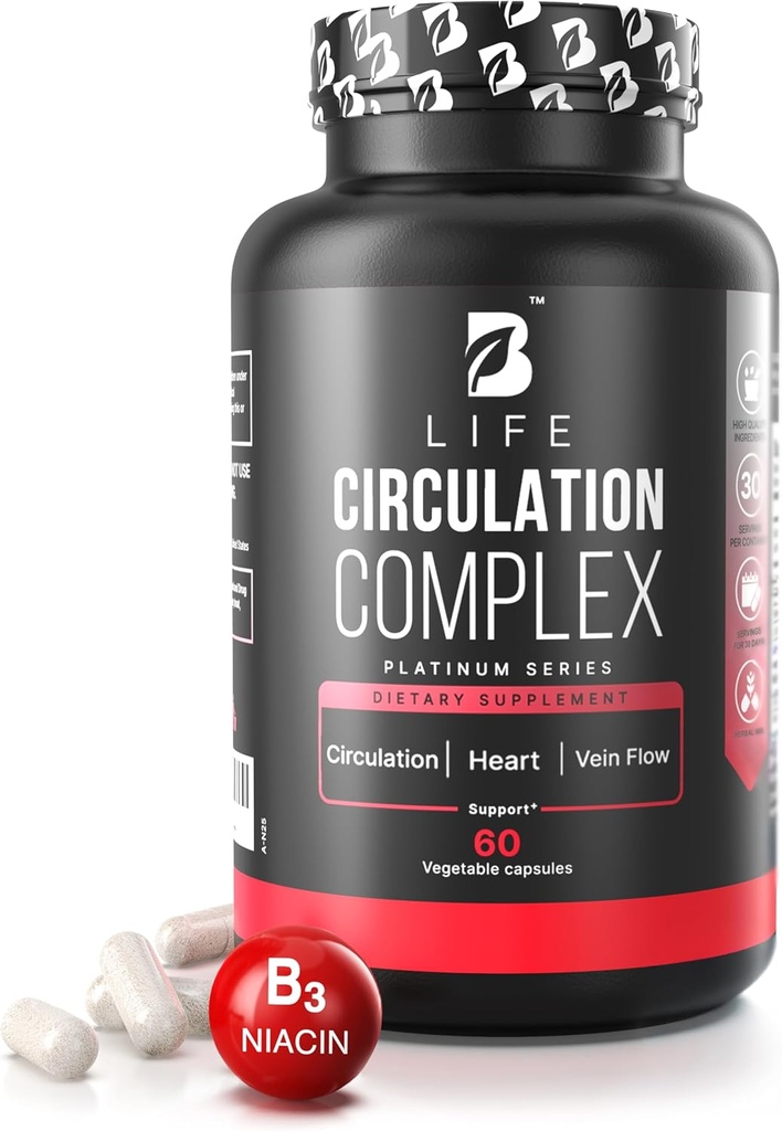 Măcelar, Castană Cal, L-Arginină şi Resveratrol, Complexul de Circulaţie 