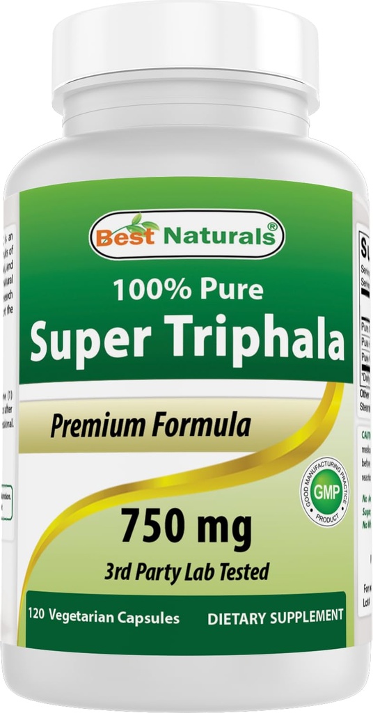 Cele mai bune Naturale Triphala 750 mg 120 Vcaps