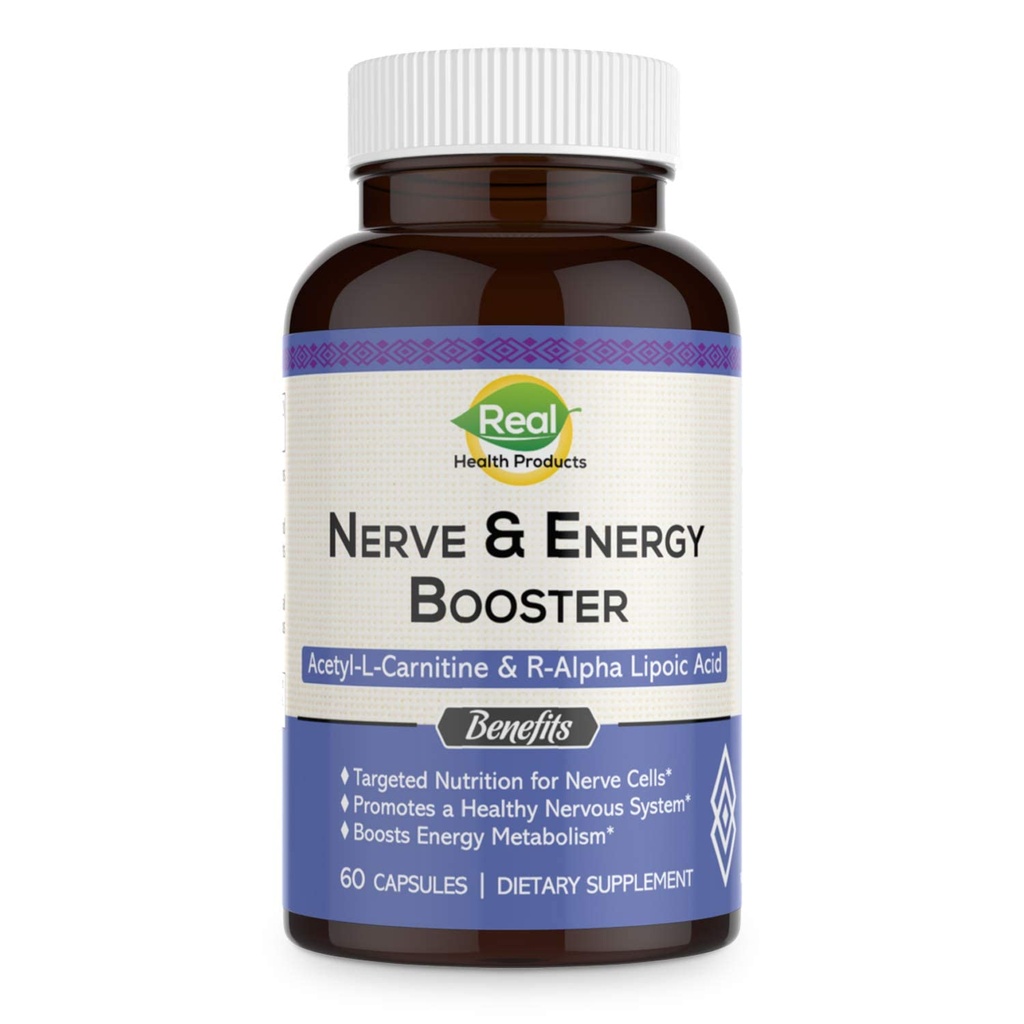 Suplimentul ALA - Acid lipoic R- Alpha 300mg & Acetil L-carnitină 1000mg - Booster nervic & energetic pentru nervi, cardiovascular, funcţie cognitivă şi suport antioxidant, 60 capsule, 30 zile de aprovizionare