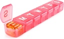 XL Săptămânal Pill Organizator 7 zi, MOLN HYMY Extra Large 1 săptămână Pilula Dispenser caz, Daily Medicine Organizator pentru a deține medicamente, vitamine, uleiuri de pește și supliment (Pink