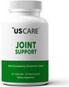 USCare Supliment comun de suport cu Glucosamină, Turmeric, Boswellia, MSM și mai mult pentru spate, genunchi, mâini